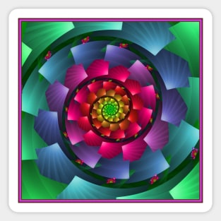 Rainbow Colours Vortex Sticker